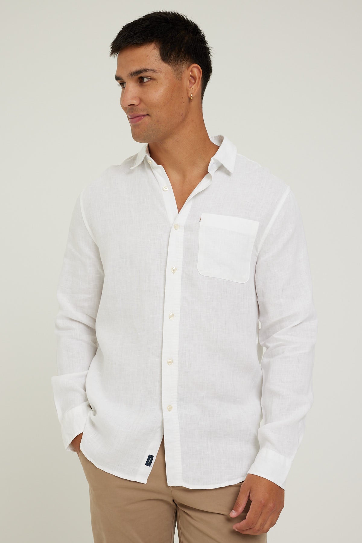 Academy Brand Hampton LS Shirt White – Universal Store