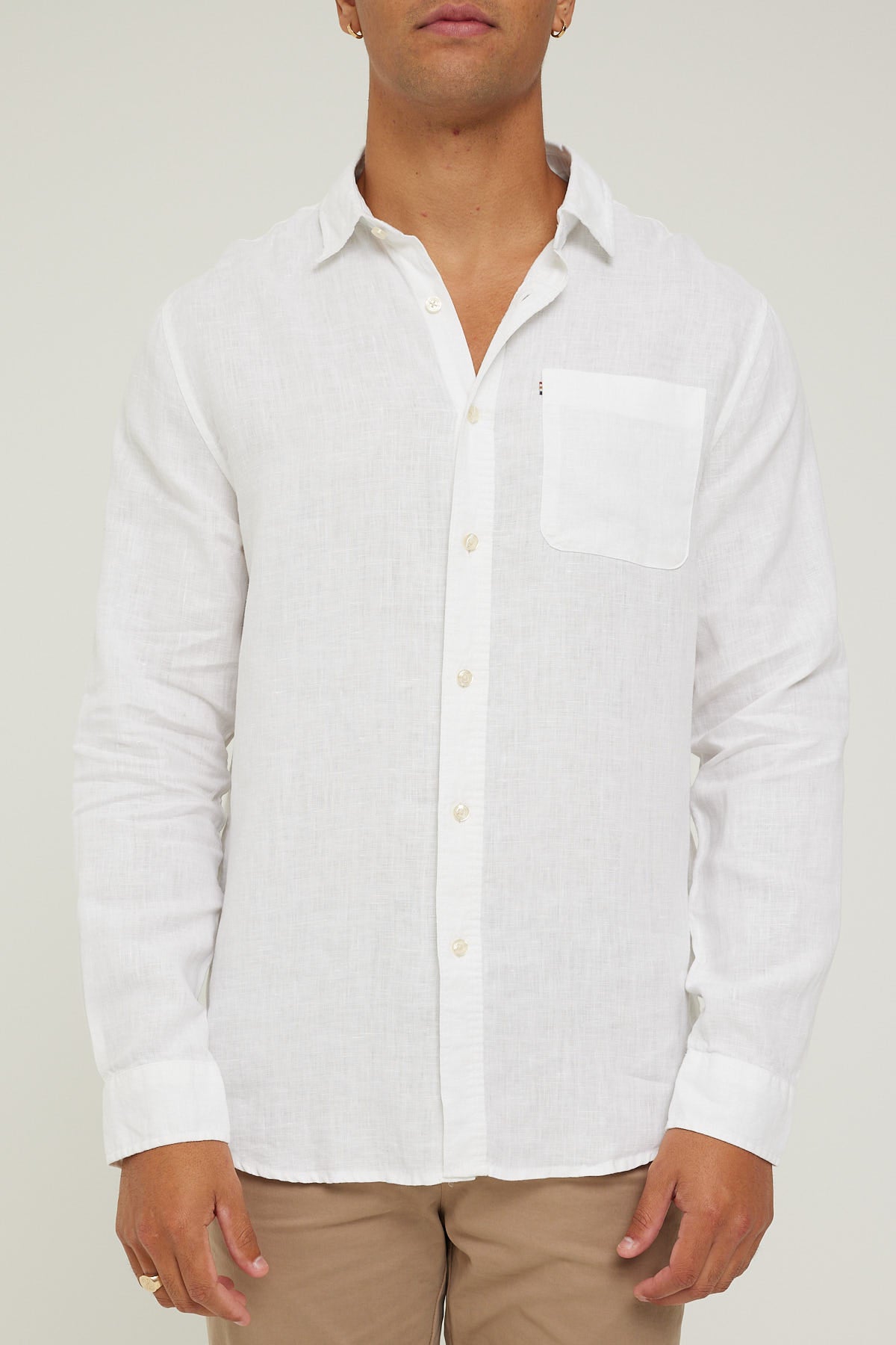 Academy Brand Hampton LS Shirt White – Universal Store