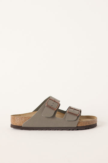 Birkenstock Womens Arizona BirkiBuc Narrow Stone