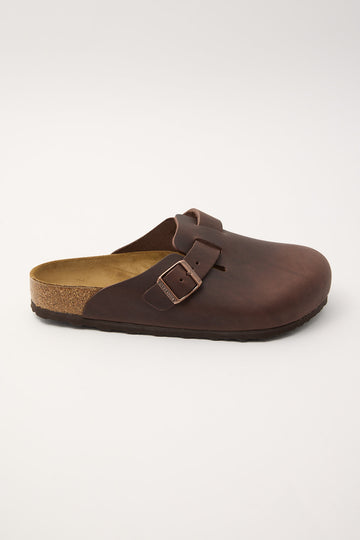 Birkenstock Mens Boston Oiled Leather Regular Oiled Habana