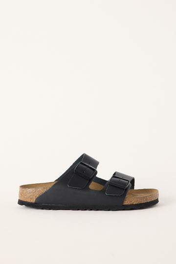 Birkenstock Womens Arizona Smooth Leather Narrow Black