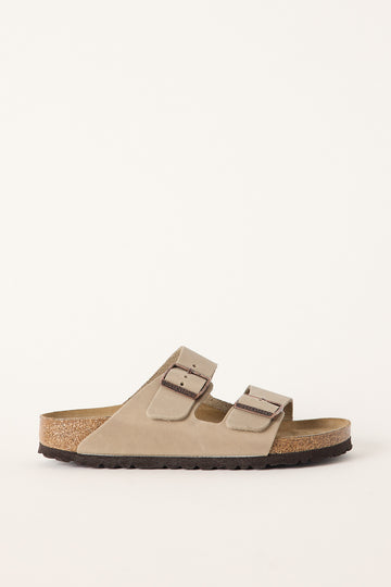 Birkenstock Womens Arizona Oiled Nubuck Leather Narrow Tobacco Brown