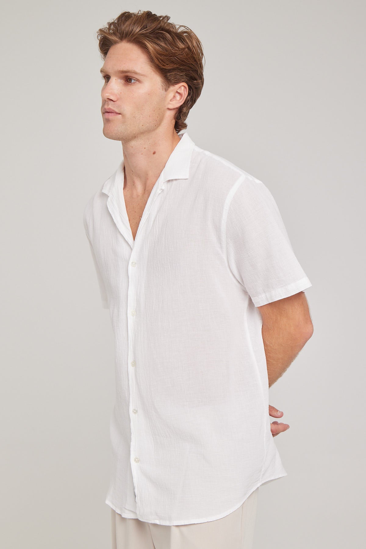 Academy Brand Bedford Shirt White – Universal Store