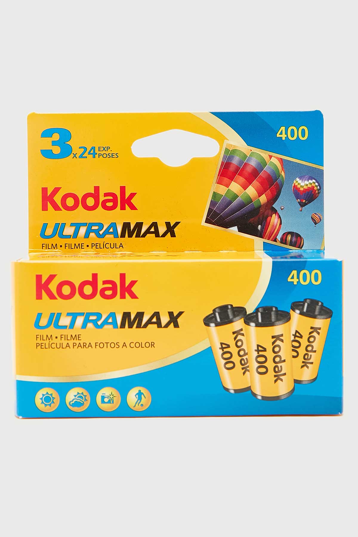 Kodak UltraMax 400 Color Negative 35mm Film 3 Pack