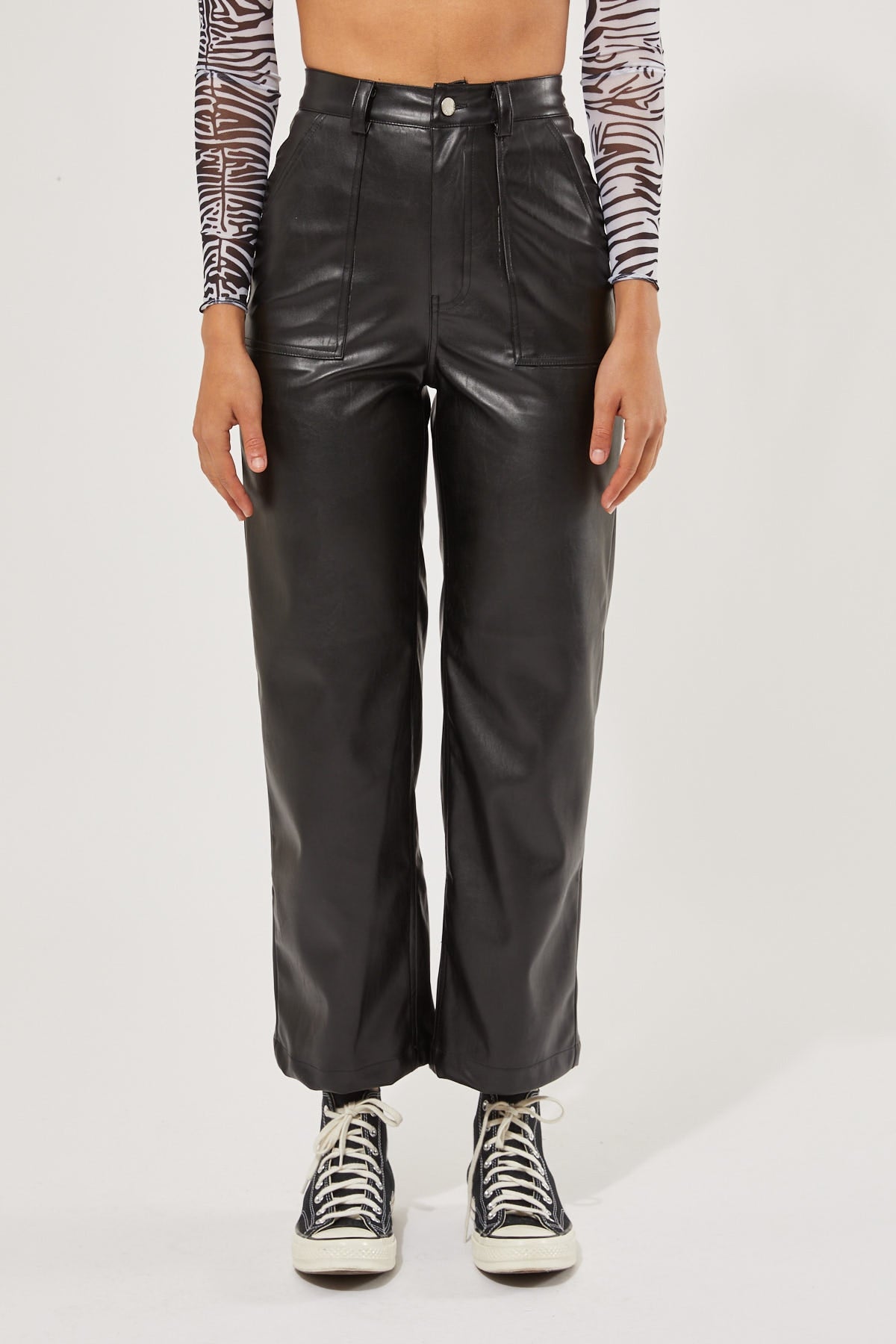 Perfect Stranger Over Now PU Pant Black – Universal Store