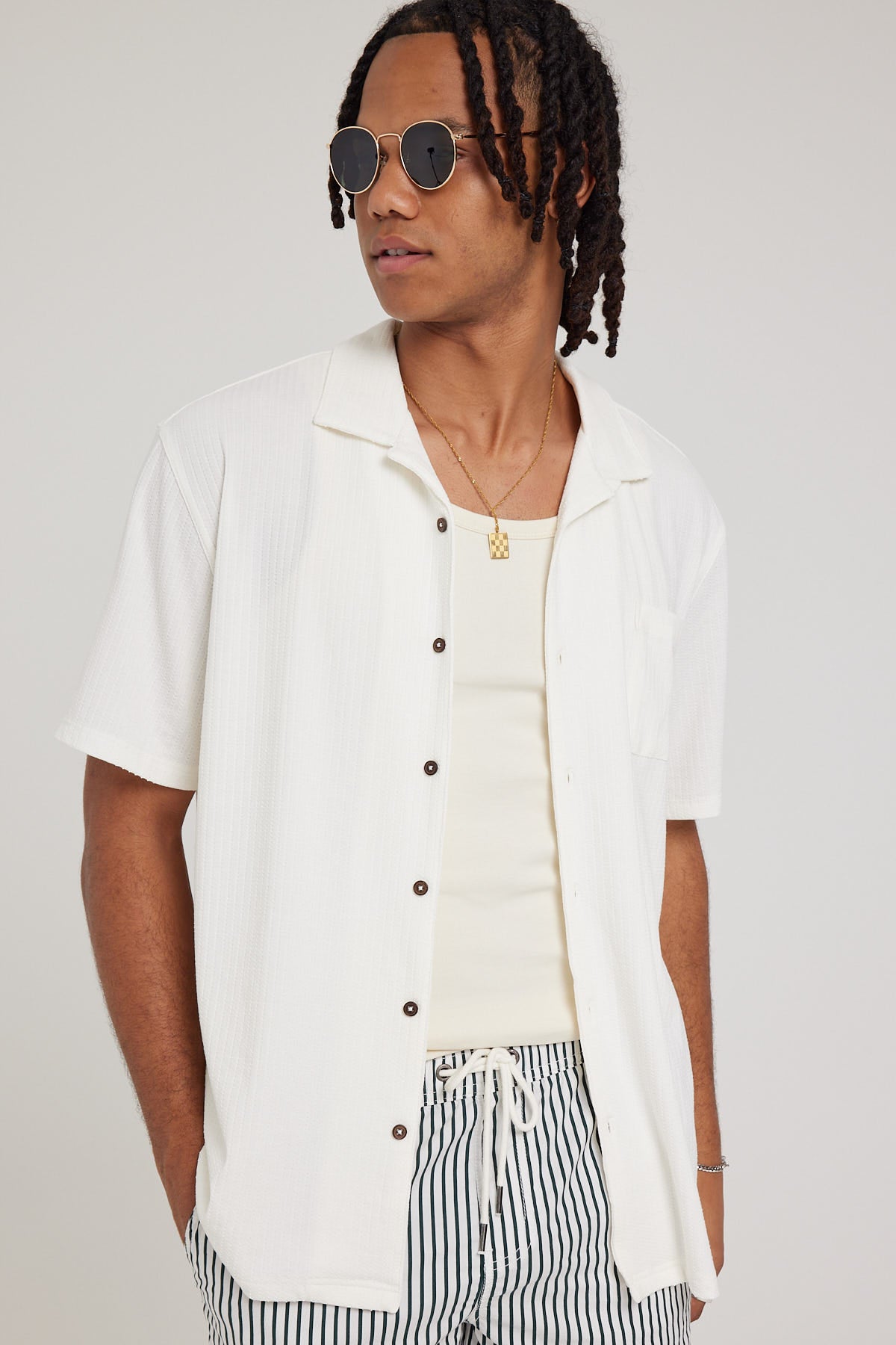 Common Need Studio Resort Collar Shirt Off White – Universal Store