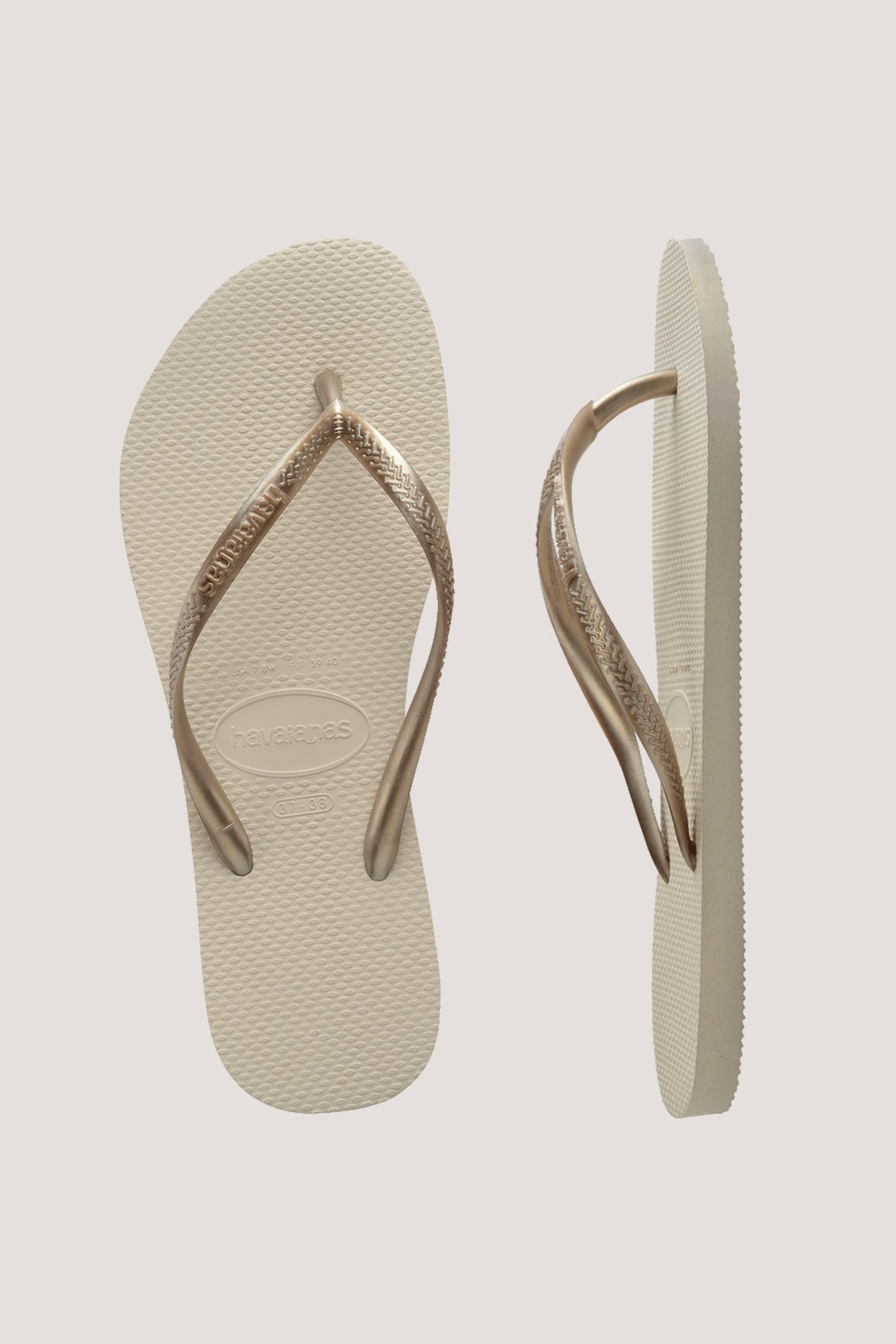 Havaianas Slim Metallic Beige â Universal Store