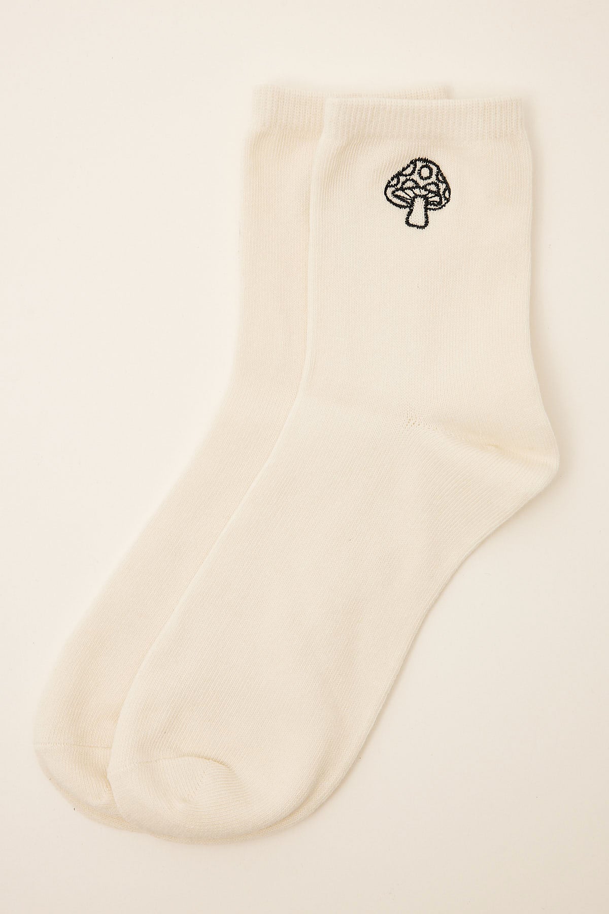 Token Mushroom Sock White