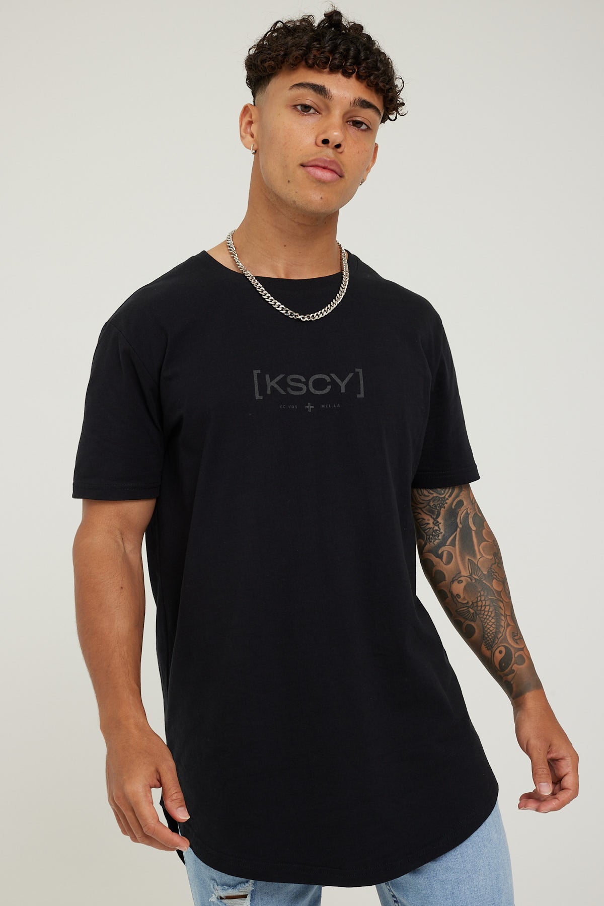 Kiss Chacey Until The End Dual Curved Tee Jet Black