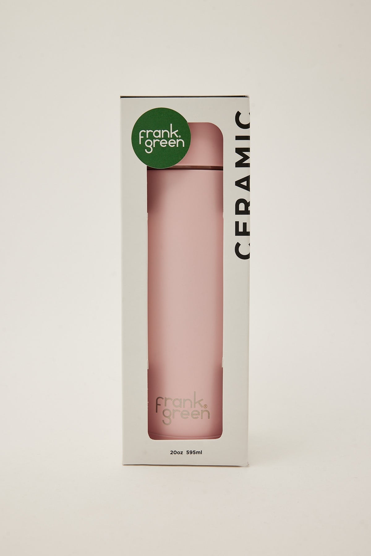 Frank Green Ceramic Straw Lid Reusable Bottle 20oz Blushed