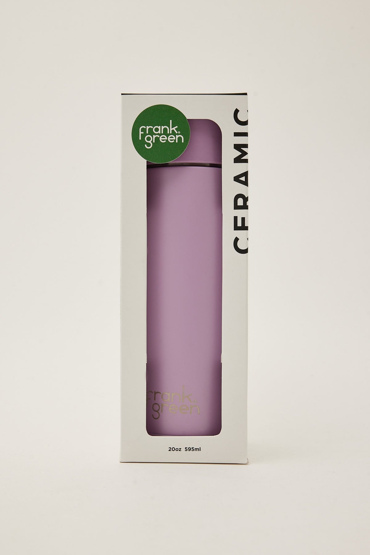 Frank Green Ceramic Straw Lid Reusable Bottle 20oz Lilac Haze