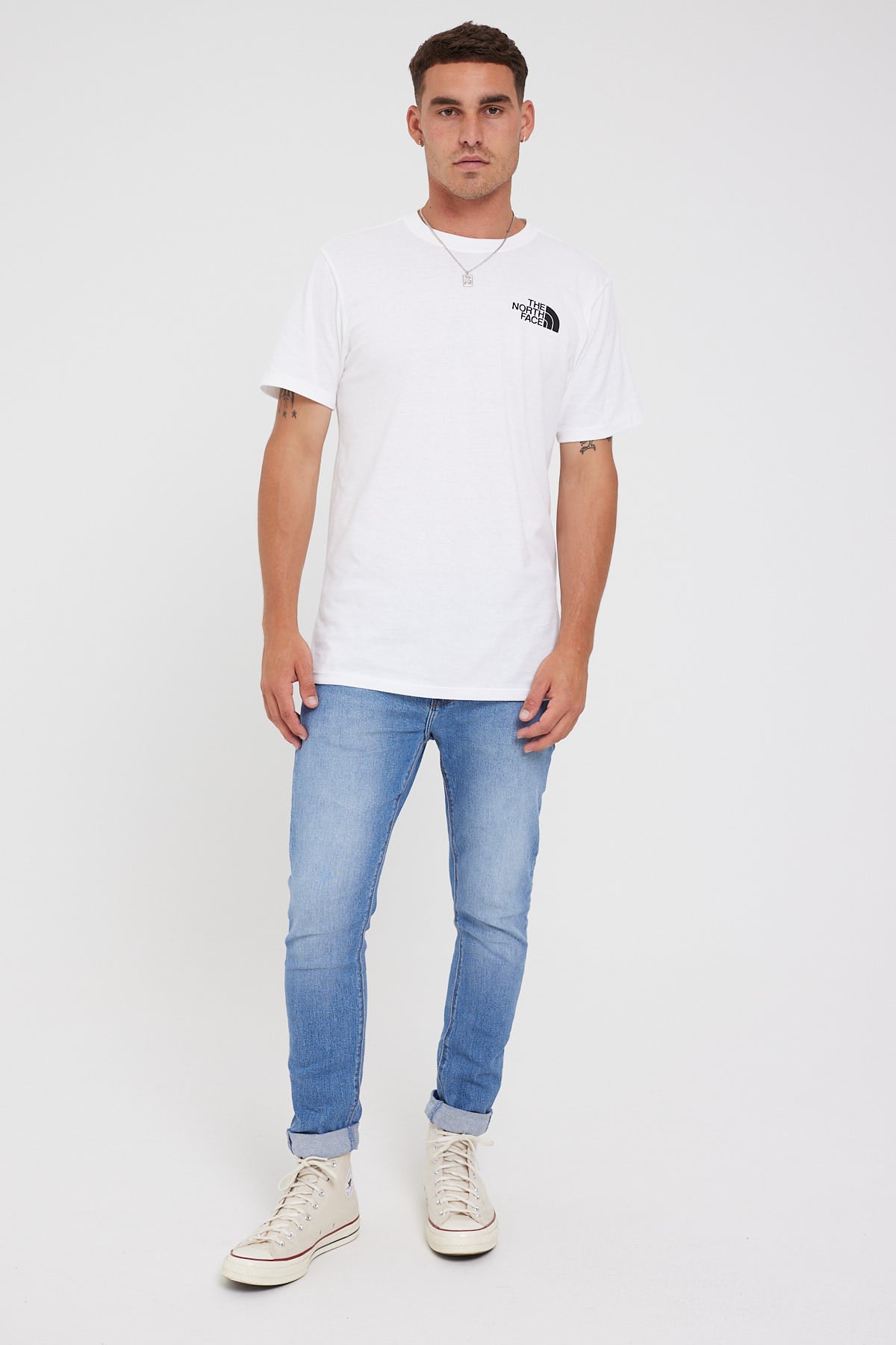 The North Face Box NSE Tee White/black