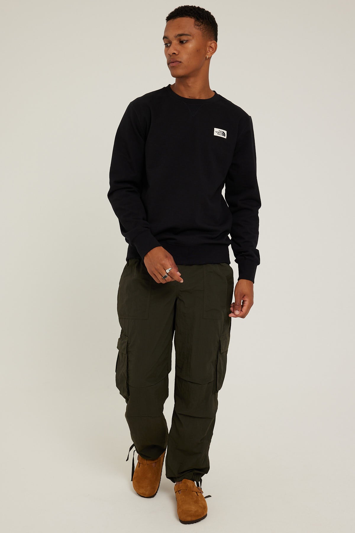 The North Face Heritage Patch Crew Black