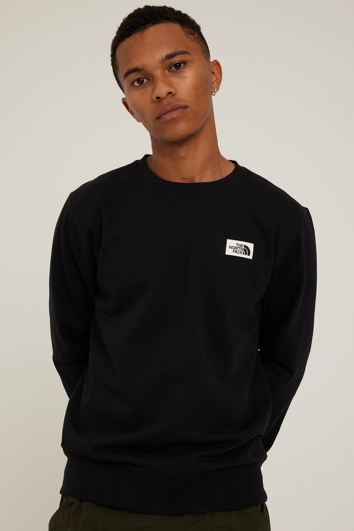 The North Face Heritage Patch Crew Black