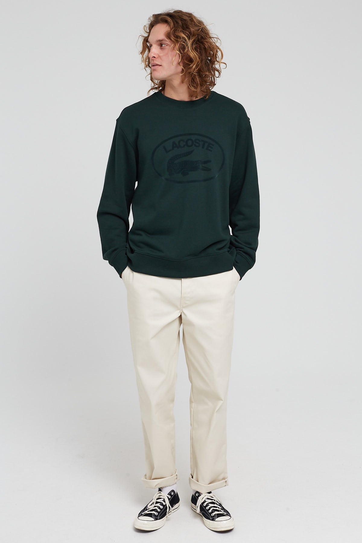 Lacoste Originals Relaxed Fit Sweat Green