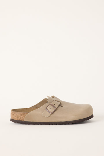 Birkenstock Mens Boston Oiled Leather Regular Tobacco Brown