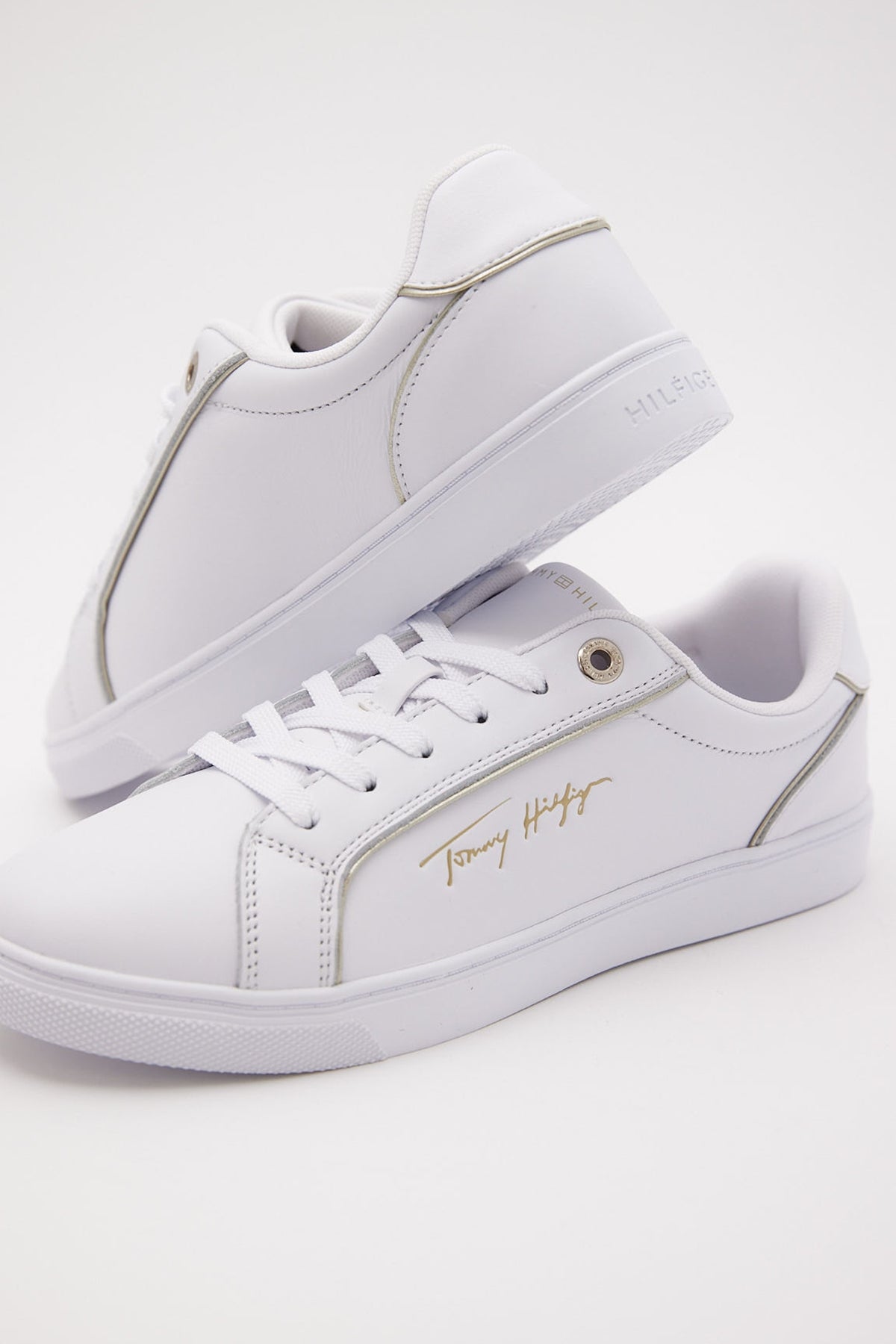 Tommy Jeans Signature Piping Sneaker White/Gold