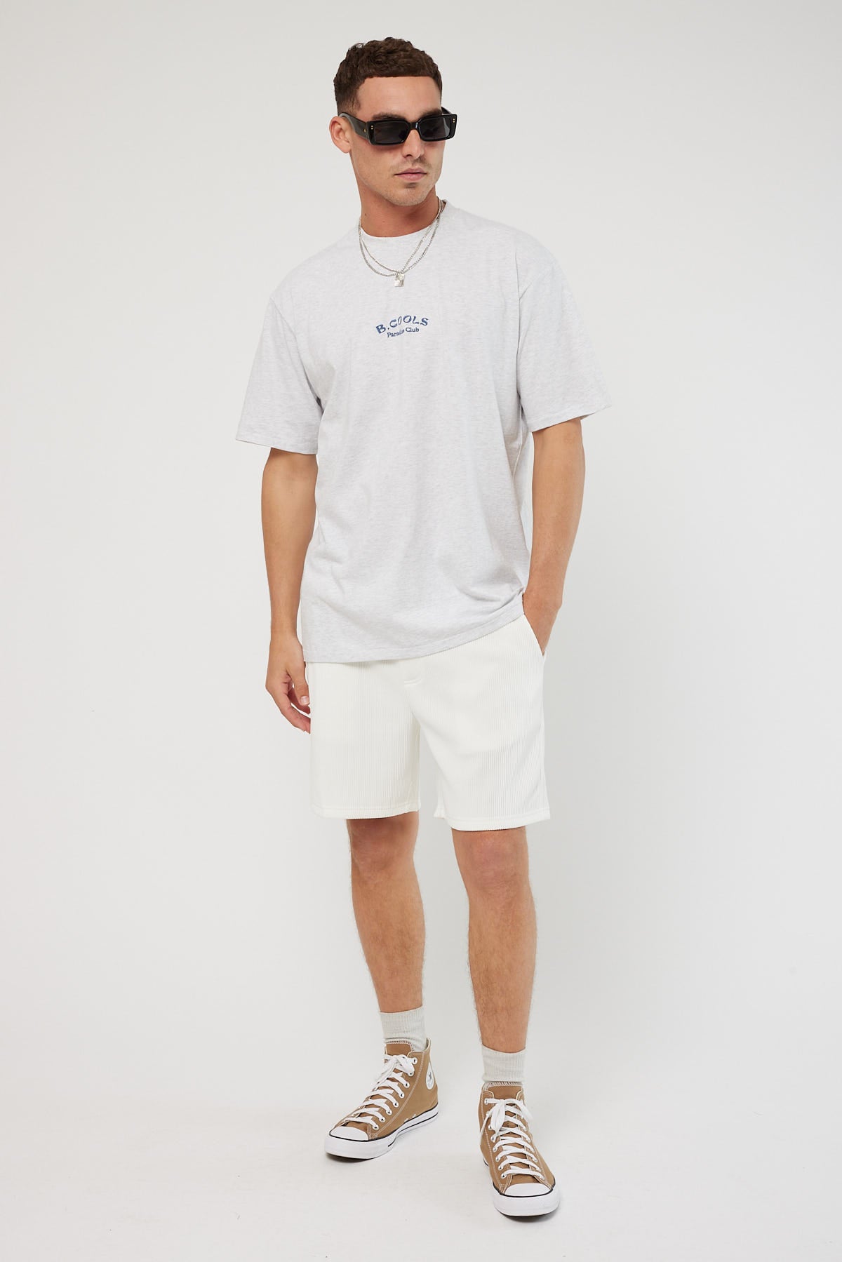 Barney Cools Arch Tee Snow Marle