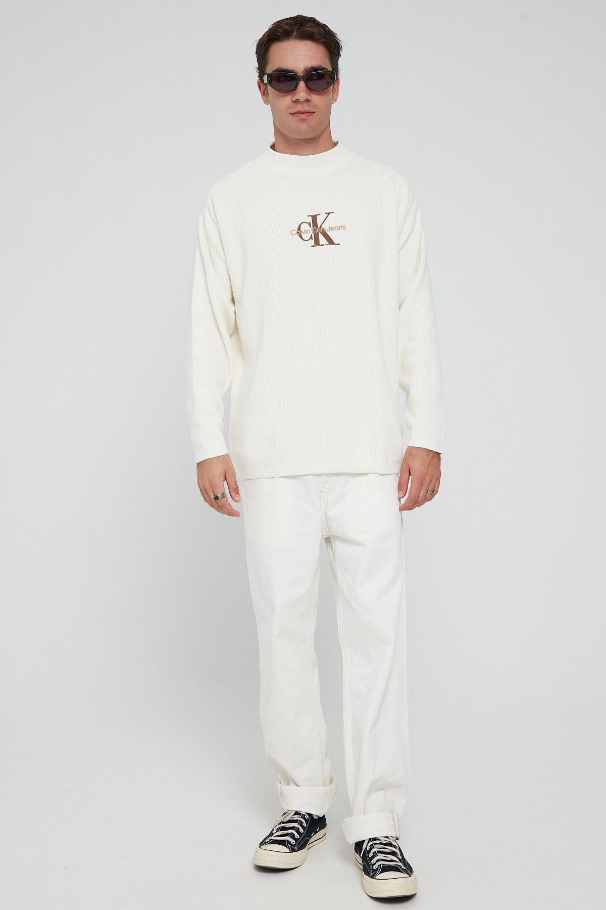 Calvin Klein Monologo Sweater Ivory