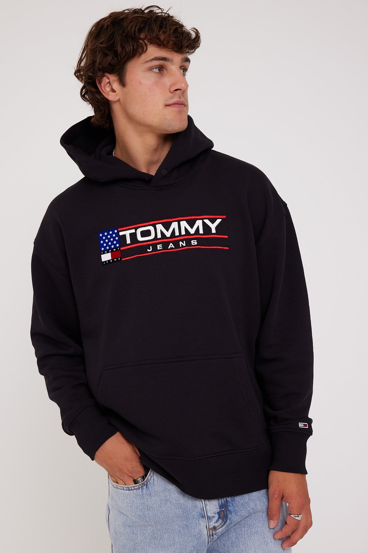 Tommy Jeans TJM Relaxed Modern Sport Hoody Black