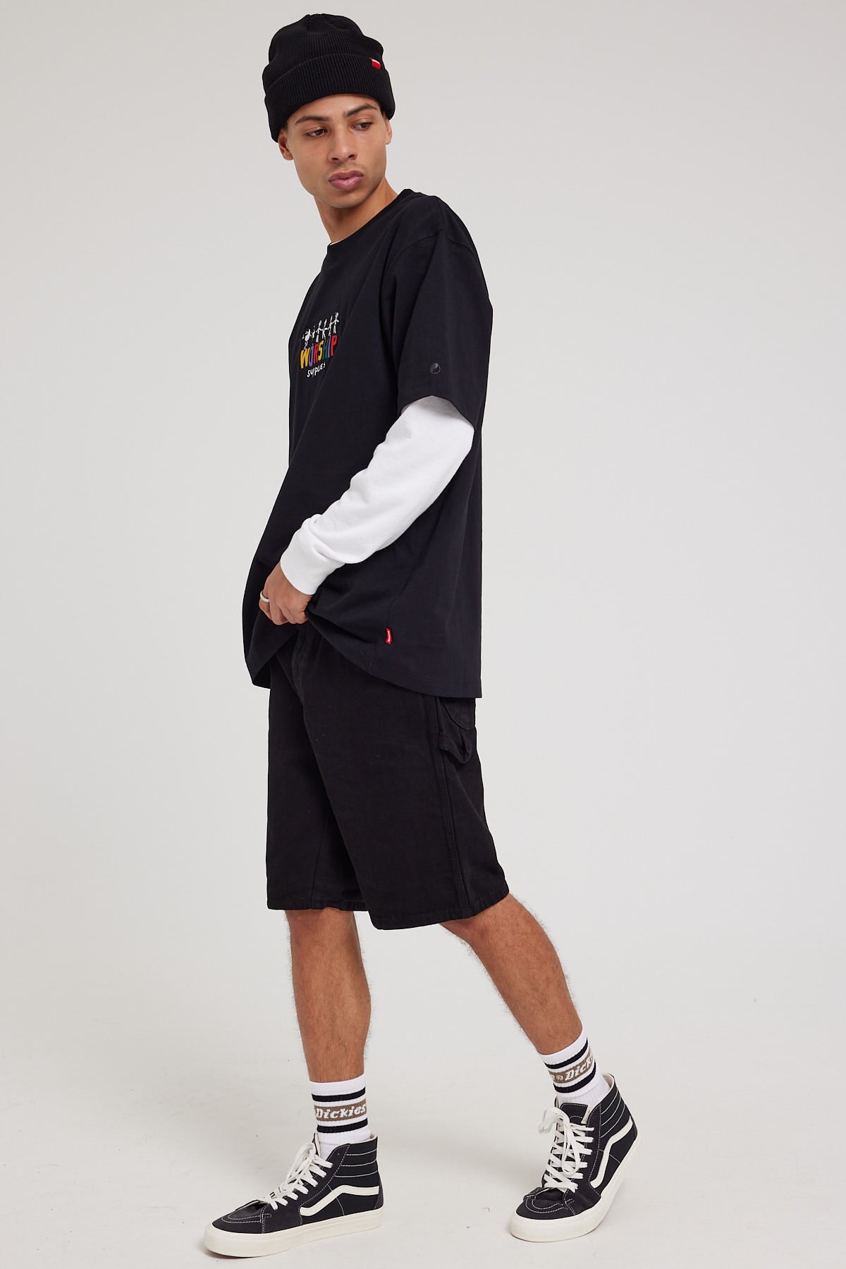 Dickies SDX200 11" Relaxed Fit Carpenter Short Rinsed Black