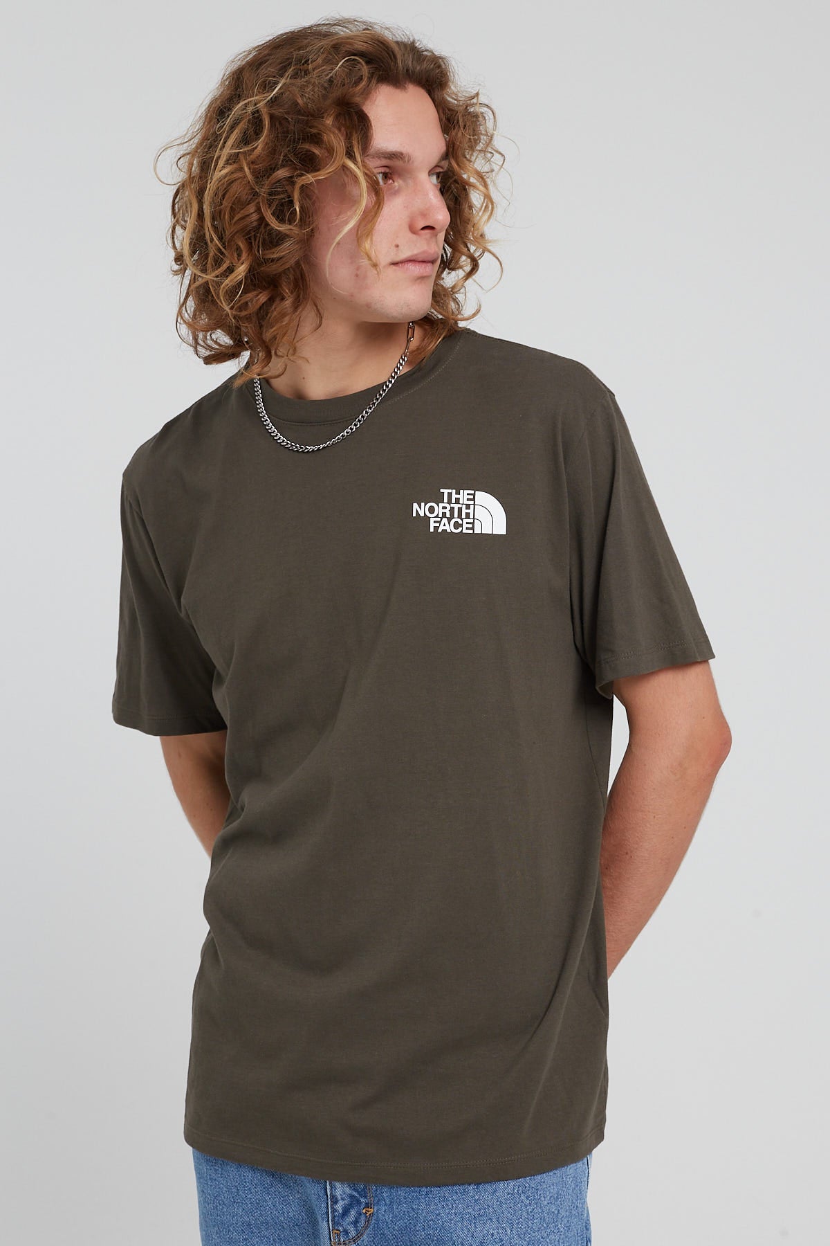 The North Face Box NSE Tee New Taupe Green/Black
