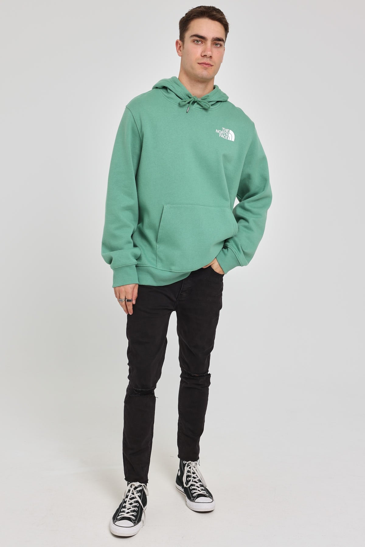 The North Face Box NSE Pullover Hoodie Deep Grass Green/Black