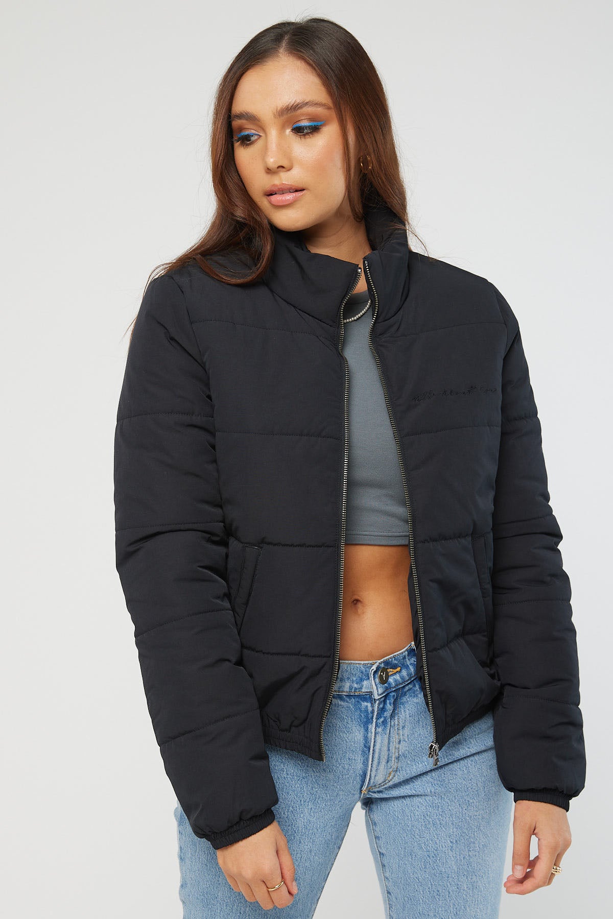 All About Eve Mila Puffer Jacket Black