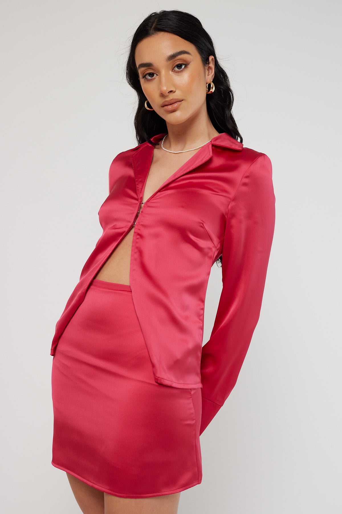 Perfect Stranger Stella Satin Mini Skirt Red – Universal Store