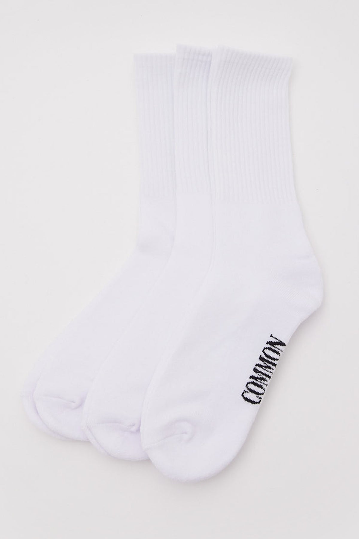 Common Need Basic Crew Socks 3 Pack White – Universal Store