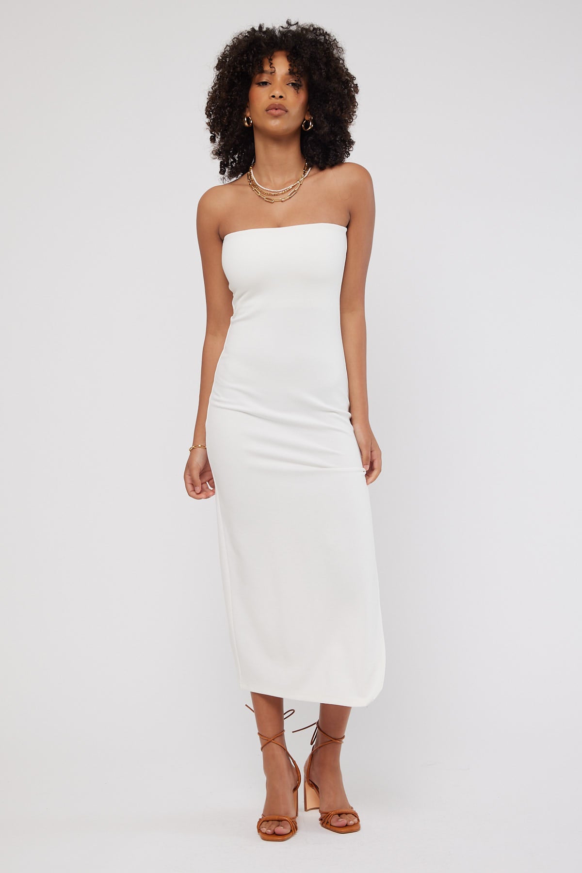 Perfect Stranger Sherbet Summer Midi Dress White – Universal Store
