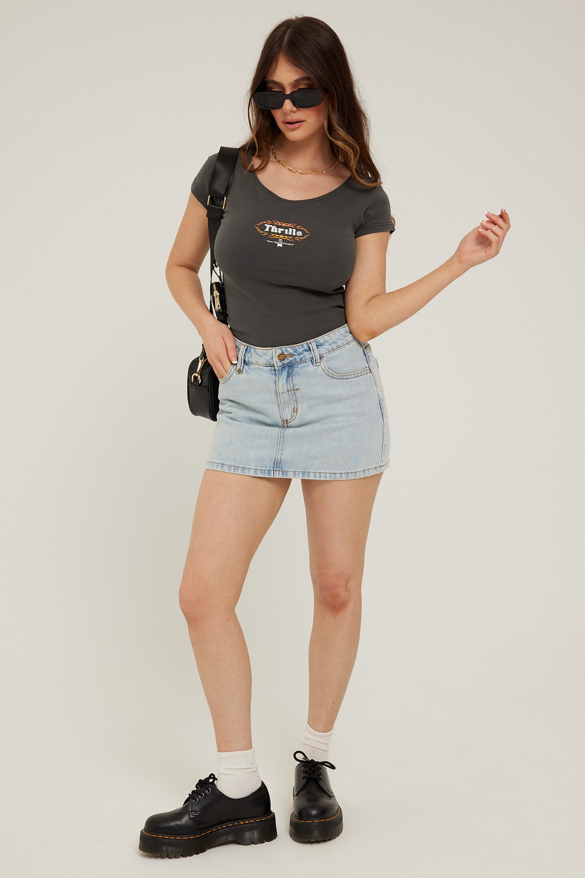 Thrills Sophie Skirt Faded Generation Blue