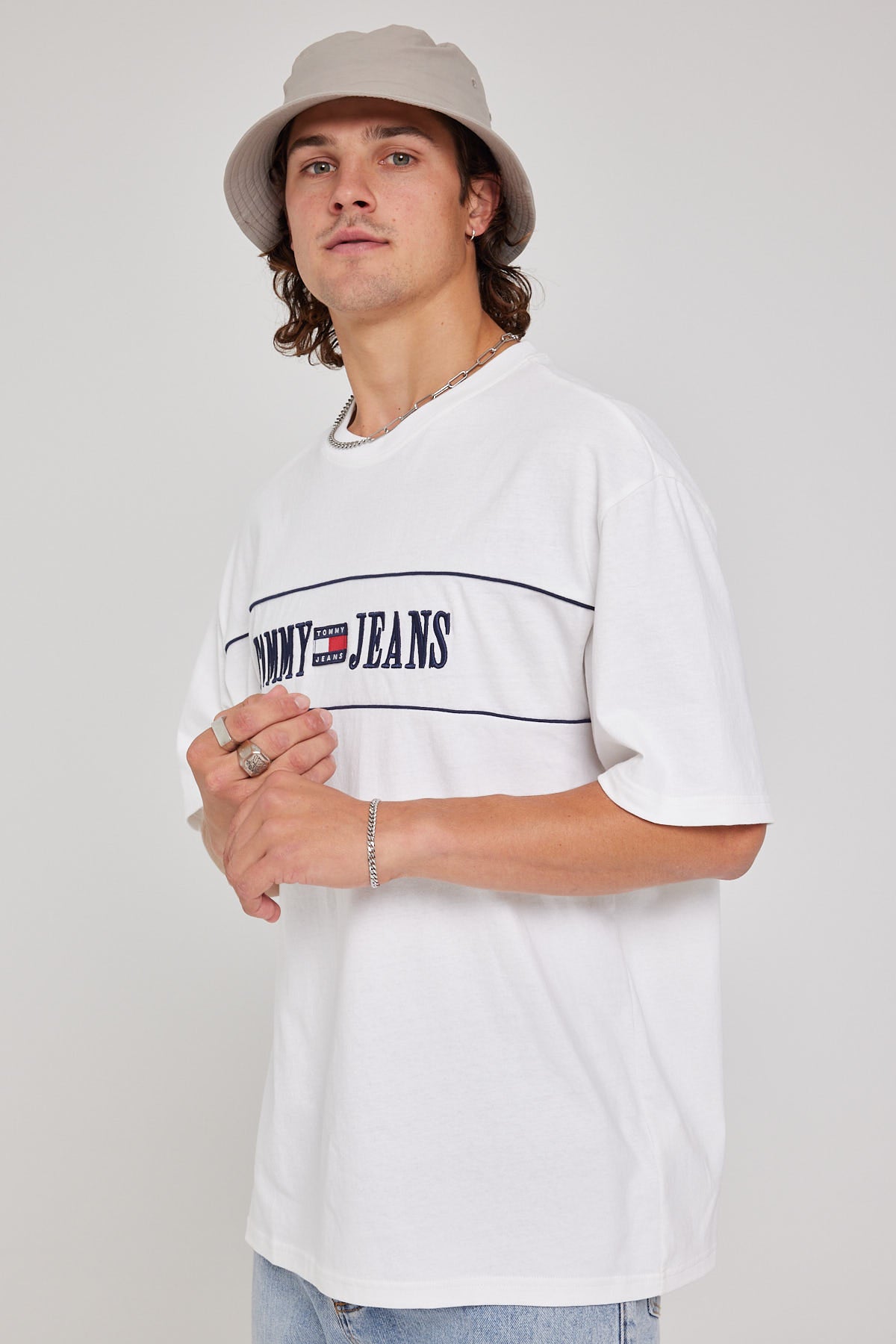 Tommy Jeans TJM Skate Archive Tee White