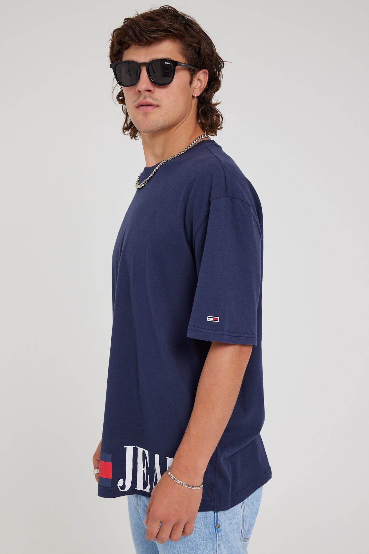 Tommy Jeans TJM Printed Archive Tee Twilight Navy – Universal Store
