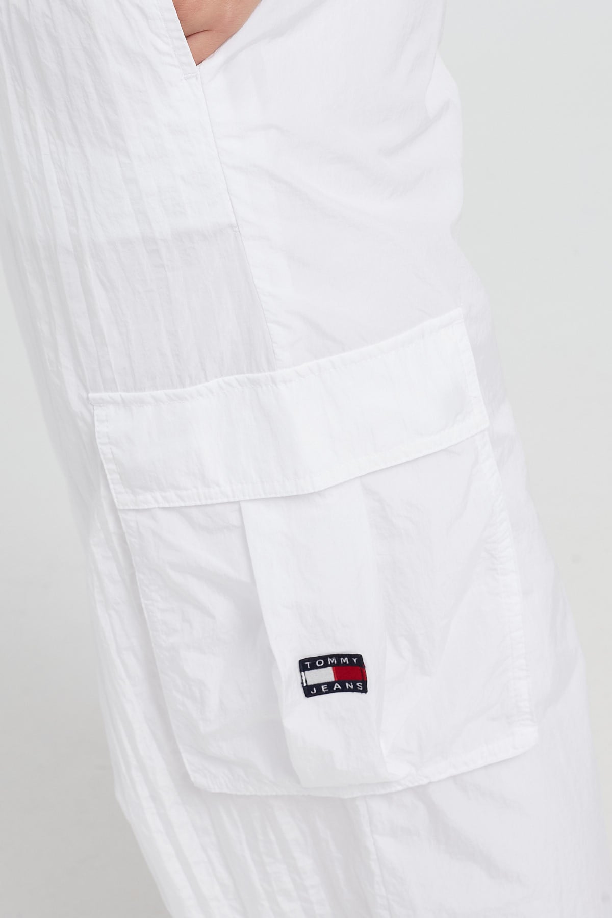 Tommy Jeans CLAIRE HI RISE WIDE TRACKPANT WHITE