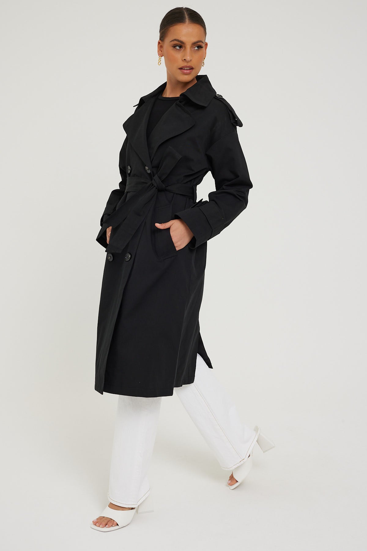 Perfect Stranger Tina Trench Coat Black – Universal Store