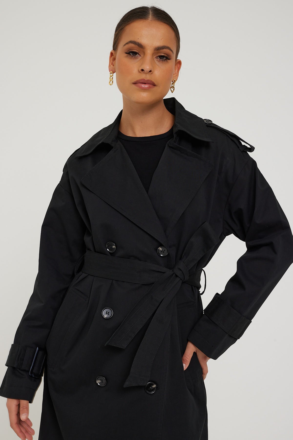 Perfect Stranger Tina Trench Coat Black – Universal Store