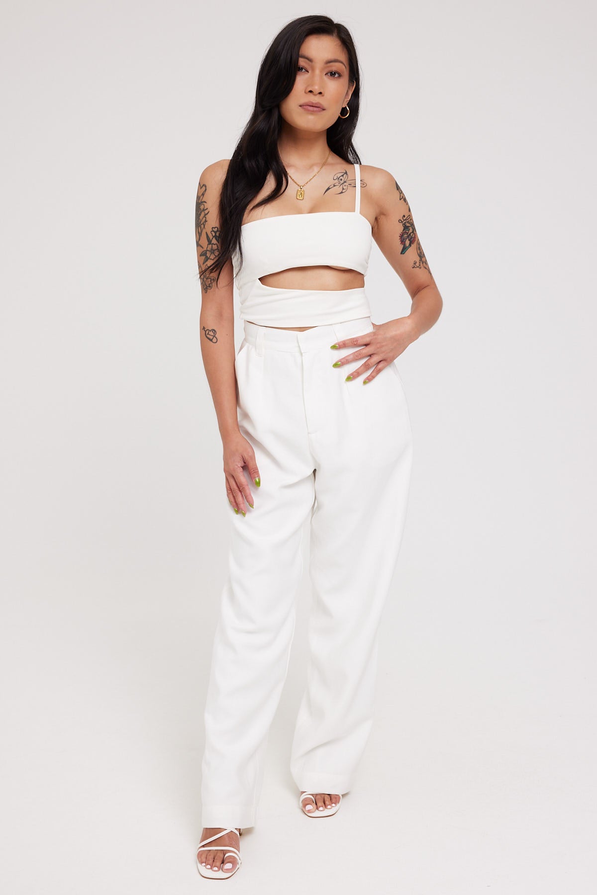Perfect Stranger Stay With Me Petite Pant White