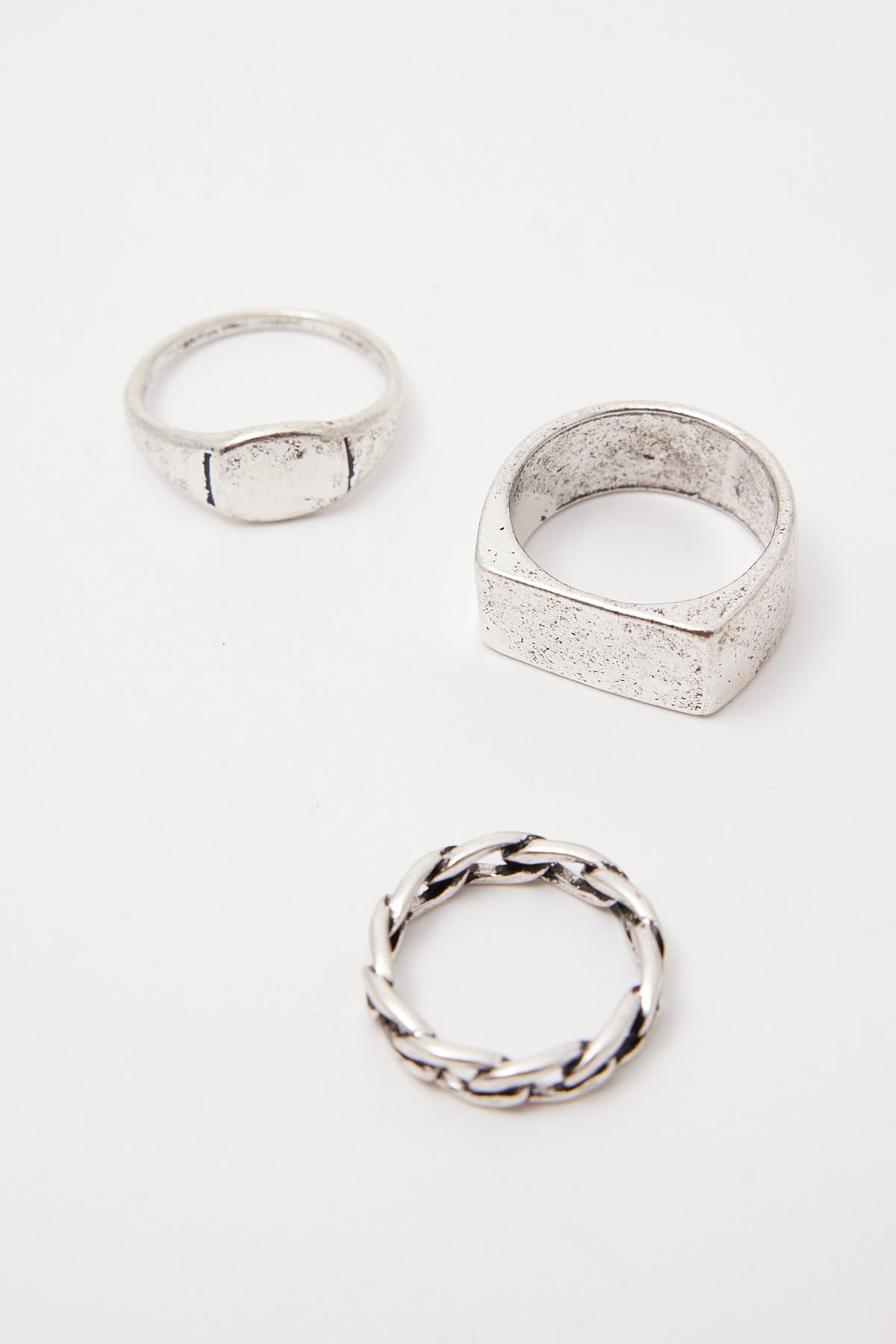 Common Need Perpetual Ring 3 Pack Brushed Silver