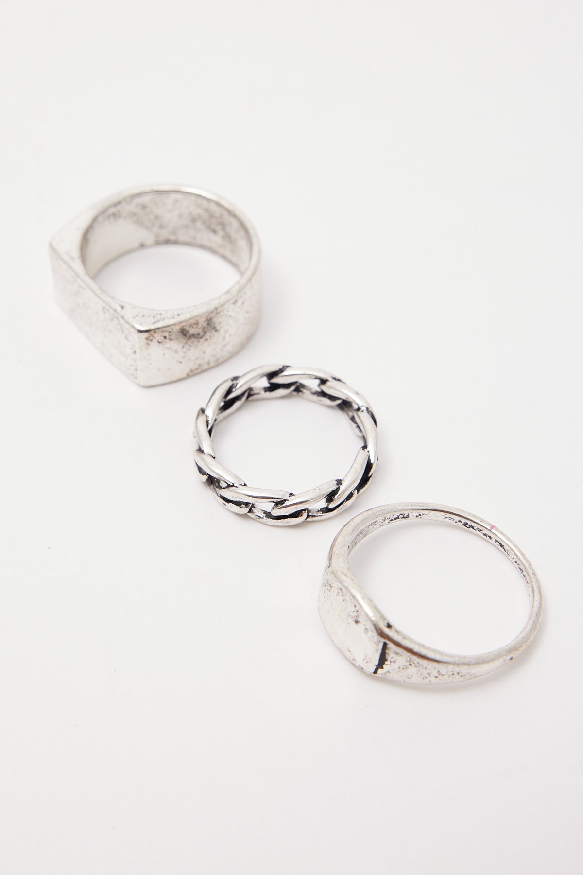 Common Need Perpetual Ring 3 Pack Brushed Silver