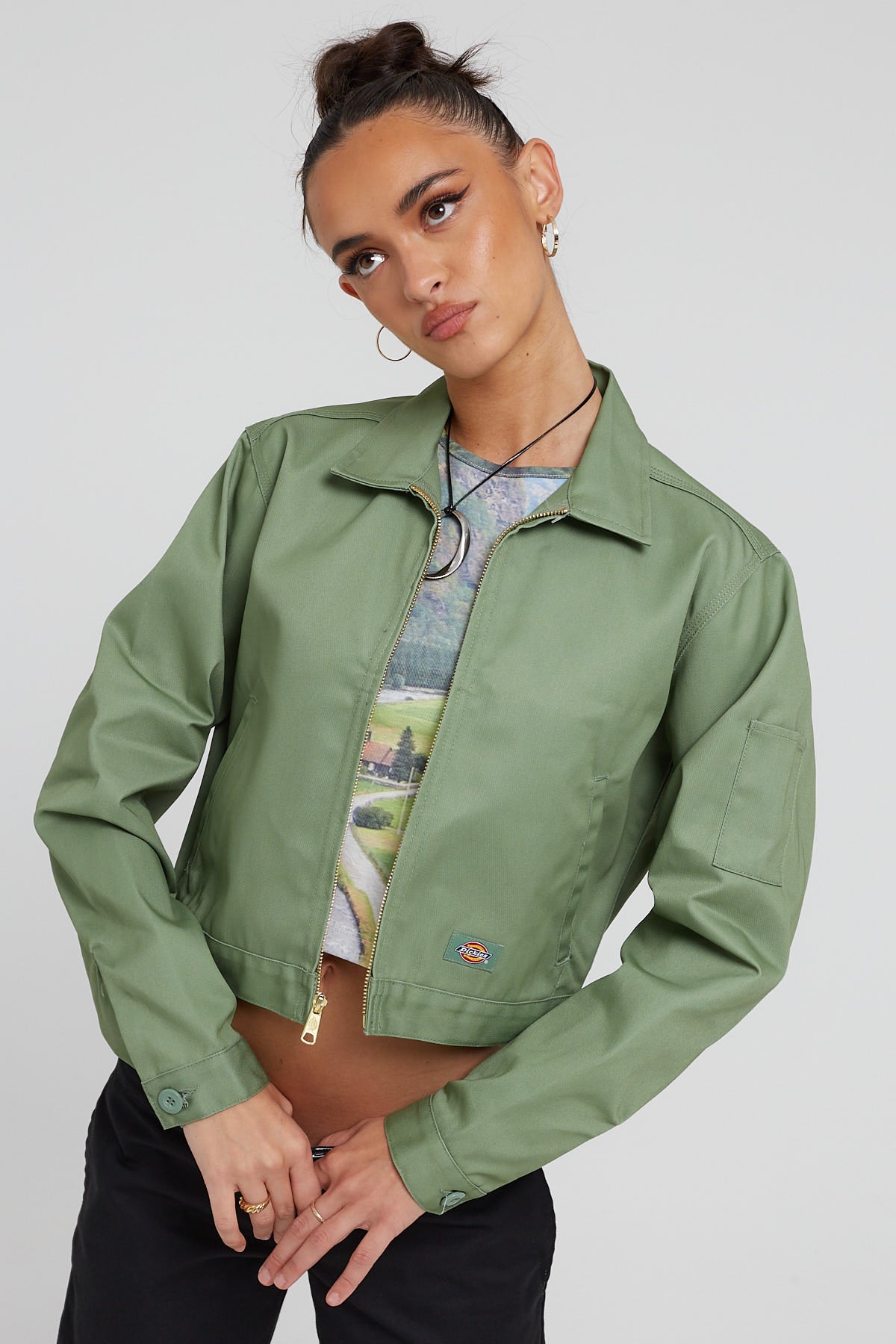 Dickies Eisenhower Cropped Jacket Jade – Universal Store