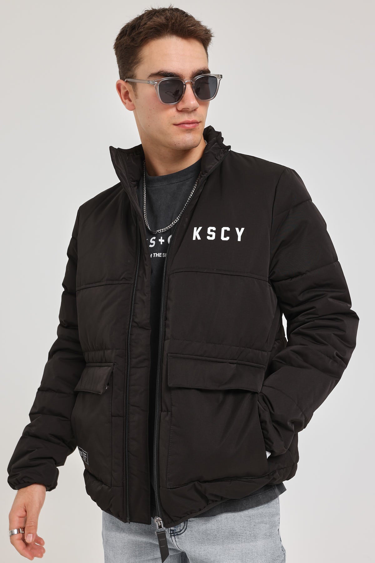 Kiss Chacey Eastlake Puffer Jacket Black