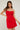 Perfect Stranger Cowl Neck Corset Mini Dress Red