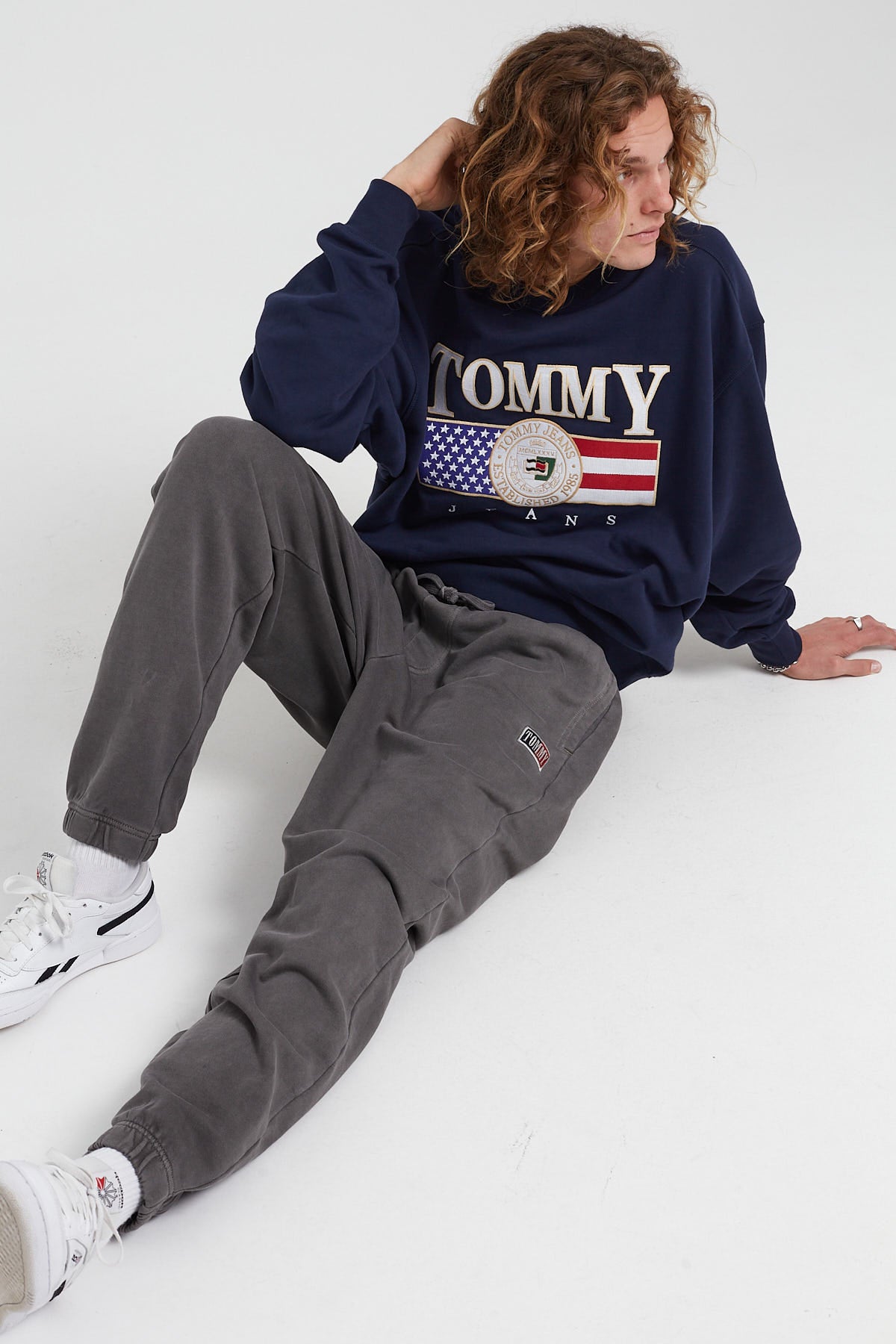 Tommy Jeans Luxe TJ Store TJM Silver Universal – RLX Htr Sweatpant Grey