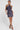 Perfect Stranger Tie Front Corset Mini Dress Charcoal