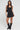 Perfect Stranger Flashy Glitter Mesh Mini Dress Black Sparkle