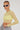 Calvin Klein CK Mesh Long Sleeve Crop Top Yellow Sand