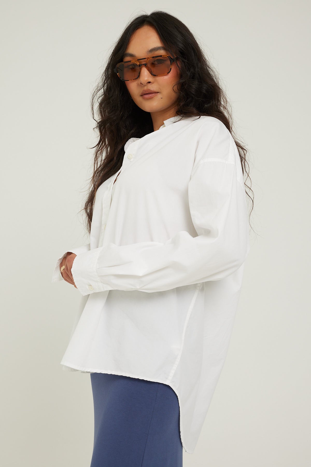 Academy Brand Frankie Poplin Shirt - DNU White