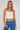 Tommy Jeans TJW Crop Pointelle Rib Top Ancient White
