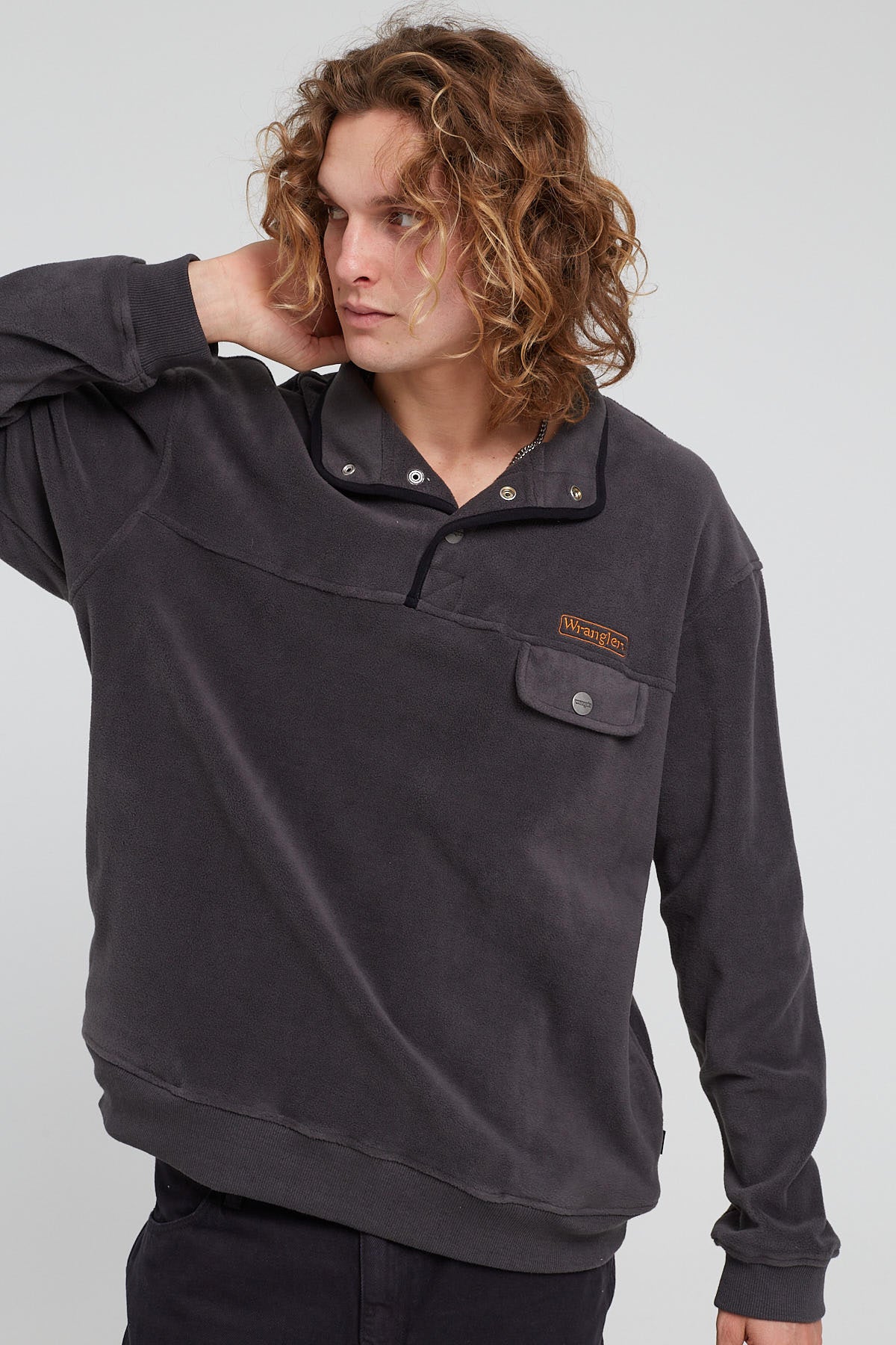 Wrangler Polar Button Up Sweat Slate – Universal Store